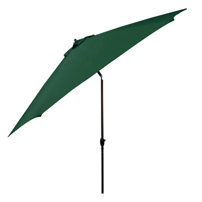 11' X 11' Aluminum Market Polyester Umbrella With Crank Lift Green - Astella 4 11' X 11' Aluminum Market Polyester Umbrella With Crank Lift Green - Astella - Image 2