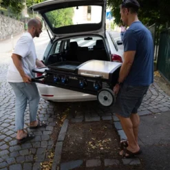Razor Griddle Portable 4-Burner 40,000 BTU Gas Grill & Griddle Combo With 16" X 16" Cooking Surface Area, Foldable Cart & Steel Lid, Black -Sunnydaze Decor Store GUEST 3b421fba 10d3 49e3 922e cfb5b61810b2
