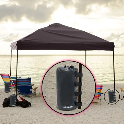 Aoodor Canopy Weights Bag Water Fillable, 176 Lbs Tent Weights Set Of 4 - Black 4 Aoodor Canopy Weights Bag Water Fillable, 176 Lbs Tent Weights Set Of 4 - Black - Image 2