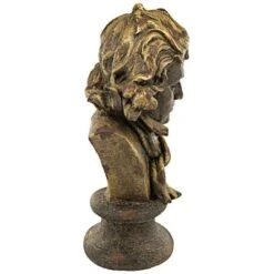 Design Toscano Ludwig Van Beethoven Sculptural Composer Bust -Sunnydaze Decor Store GUEST 4044984a b043 4702 838d 72dd168c1434