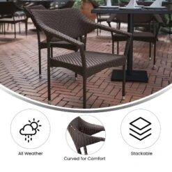 Flash Furniture Jace Set Of 4 Commercial Grade Stacking Patio Chairs, All Weather PE Rattan Wicker Patio Dining Chairs 18 Flash Furniture Jace Set Of 4 Commercial Grade Stacking Patio Chairs, All Weather PE Rattan Wicker Patio Dining Chairs -Sunnydaze Decor Store GUEST 405f07c9 c063 4eb1 995c de6e8e3118d1