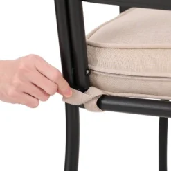 7pc Outdoor Dining Set With 6 Chairs With Seat & Back Cushions & Metal Rectangle Table With Umbrella Hole - Captiva Designs 25 7pc Outdoor Dining Set With 6 Chairs With Seat & Back Cushions & Metal Rectangle Table With Umbrella Hole - Captiva Designs -Sunnydaze Decor Store GUEST 40ac6924 30a3 4cab 9ae8 79bfef920a0a