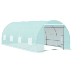 Outsunny 20' X 10' X 7' Walk-In Tunnel Greenhouse Garden Warm House Large Hot House Kit With 8 Roll-up Windows & Roll Up Door, Steel Frame 18 Outsunny 20' X 10' X 7' Walk-In Tunnel Greenhouse Garden Warm House Large Hot House Kit With 8 Roll-up Windows & Roll Up Door, Steel Frame -Sunnydaze Decor Store GUEST 425f5360 6d70 43ae ae55 377e90d34b0f