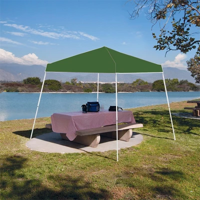 Z Shade 10x10 Foot Angled Leg Instant Shade Canopy Tent Portable Shelter, Green & Durable Plastic 5 Pound Canopy Tent Leg Weight Plates, Set Of 4 5 Z Shade 10x10 Foot Angled Leg Instant Shade Canopy Tent Portable Shelter, Green & Durable Plastic 5 Pound Canopy Tent Leg Weight Plates, Set Of 4 - Image 3