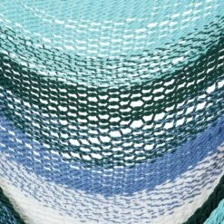 Sunnydaze Decor Sunnydaze Polyester Rope Hanging Caribbean-Style Hammock Chair Swing For Patio, Porch, Or Yard - Lagoon Stripes 10 Sunnydaze Decor Sunnydaze Polyester Rope Hanging Caribbean-Style Hammock Chair Swing For Patio, Porch, Or Yard - Lagoon Stripes -Sunnydaze Decor Store GUEST 4412bd62 e1c9 44a9 838e 8606185b6277