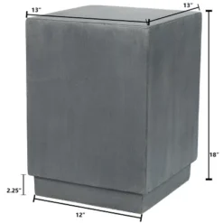 LuxenHome Gray Cement Indoor Outdoor Square Side Table 15 LuxenHome Gray Cement Indoor Outdoor Square Side Table -Sunnydaze Decor Store GUEST 44d118ae e65b 42cd 8e2b 106ce47b106b
