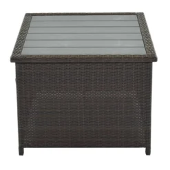 9pc Wicker Patio Sectional Seating Set With Cushions - Brown/Blue - GODEER 25 9pc Wicker Patio Sectional Seating Set With Cushions - Brown/Blue - GODEER -Sunnydaze Decor Store GUEST 4660dece cfeb 4f77 a8d2 7c210efc553a