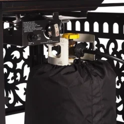 5pc Set With 42" Square Outdoor Aluminum Fire Table & 4 Swivel Rocking Chairs & A Wind Blocker - Oakland Living 22 5pc Set With 42" Square Outdoor Aluminum Fire Table & 4 Swivel Rocking Chairs & A Wind Blocker - Oakland Living -Sunnydaze Decor Store GUEST 4764381d 9c92 4659 84f2 0e8ac1e6d509