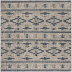 Yarrow Outdoor Rug Navy/Gray - Safavieh 10 Yarrow Outdoor Rug Navy/Gray - Safavieh -Sunnydaze Decor Store GUEST 477666a5 0d53 4193 8ae4 e6a36629287e