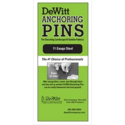 DeWitt Company 8 X 2 X 8 Inch 11 Gauge Galvanized Steel Anchor Pins, Great For Landscape Fabrics And Drip Irrigation Tubing, Bulk Package Of 1000