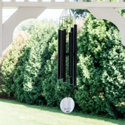Nature's Melody Aureole Tunes Wind Chimes - 6-Tube Rustproof Aluminum Outdoor Windchime -Sunnydaze Decor Store GUEST 49056bf2 d0db 4d64 ab61 cb3a88027dd4