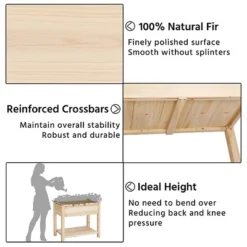 Yaheetech Wooden Raised Garden Bed Elevated Planter Box Brown -Sunnydaze Decor Store GUEST 4956ab7b 59c7 4181 9ea2 de32cf96bb9f