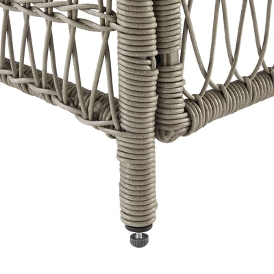 2pk Thatcher Outdoor Steel Arm Chairs Creme/Driftwood - Crosley 10 2pk Thatcher Outdoor Steel Arm Chairs Creme/Driftwood - Crosley - Image 8