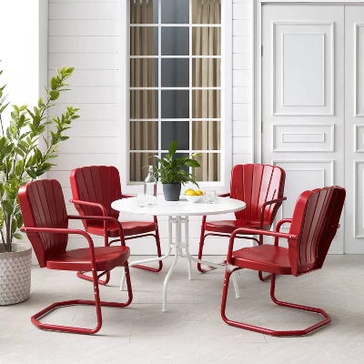 Ridgeland 5pc Outdoor Dining Set - Red - Crosley 8 Ridgeland 5pc Outdoor Dining Set - Red - Crosley - Image 6