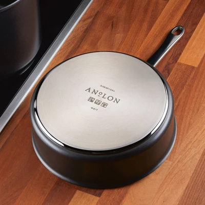Anolon X Hybrid 3.5qt Nonstick Induction Saute Pan With Lid Super Dark Gray 7 Anolon X Hybrid 3.5qt Nonstick Induction Saute Pan With Lid Super Dark Gray - Image 5