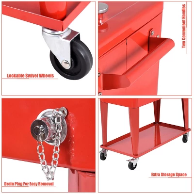 Costway 80-quart Cooler Beer Cart Outdoor Entertaining Rolling Party Steel Bar Bistro 3 Costway 80-quart Cooler Beer Cart Outdoor Entertaining Rolling Party Steel Bar Bistro