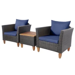 Costway 3PCS Patio Wicker Rattan Sofa Set Furniture Outdoor Acacia Wood Conversation 24 Costway 3PCS Patio Wicker Rattan Sofa Set Furniture Outdoor Acacia Wood Conversation -Sunnydaze Decor Store GUEST 4cb906ef d223 4809 a924 0ea8cf09c070