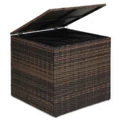 6pc Wicker Outdoor Conversation Set With Cushions - Orange - EDYO LIVING -Sunnydaze Decor Store GUEST 4e061ea9 515d 4a27 becb 6e3db04f3f11