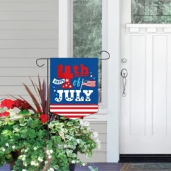 Big Dot Of Happiness Firecracker 4th Of July - Outdoor Home Decorations - Double-Sided Red, White And Royal Blue Party Garden Flag - 12 X 15.25 Inches -Sunnydaze Decor Store GUEST 4e70cef1 229d 411d 9168 e712ba3ca1a9