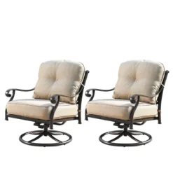 Oakland Living 5pc Deep Seating Swivel Aluminum Outdoor Patio Fire Pit Dining Set With 44" Round Fire Table With Weave Pattern Copper 25 Oakland Living 5pc Deep Seating Swivel Aluminum Outdoor Patio Fire Pit Dining Set With 44" Round Fire Table With Weave Pattern Copper -Sunnydaze Decor Store GUEST 4ead8e26 39f7 424a ad5c 8be87a8ca392