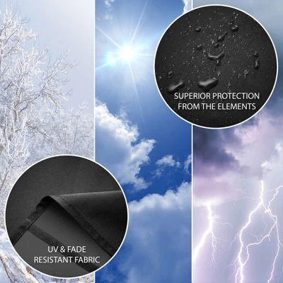 Pure Grill 40-inch Smoker BBQ Grill Cover For Electric Vertical Smokers, Universal Fit Cover - 24" X 17" X 38" 4 Pure Grill 40-inch Smoker BBQ Grill Cover For Electric Vertical Smokers, Universal Fit Cover - 24" X 17" X 38" - Image 2