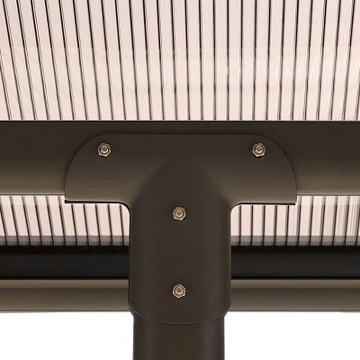 Aoodor Wall Mount Gazebo Outdoor Pergola Polycarbonate Gazebo Panels Canopy 6 Aoodor Wall Mount Gazebo Outdoor Pergola Polycarbonate Gazebo Panels Canopy - Image 4