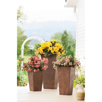 Evergreen Large Sussex Frost-Proof Resin Planter 3 Evergreen Large Sussex Frost-Proof Resin Planter