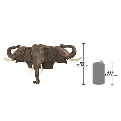 Design Toscano Raised Expectations Elephant Wall Sculpture 4 Design Toscano Raised Expectations Elephant Wall Sculpture - Image 2