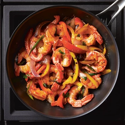 Anolon X Hybrid 10" Nonstick Induction Fry Wok With Lid Super Dark Gray 11 Anolon X Hybrid 10" Nonstick Induction Fry Wok With Lid Super Dark Gray - Image 9