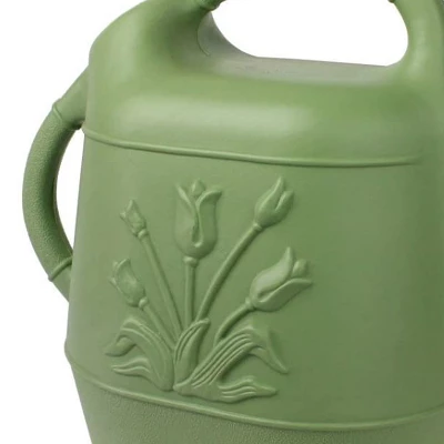 Union Products 63068 2 Gallon Plastic Indoor/Outdoor Watering Can W/ Tulip Design For Garden, Potted Plants, & Patio Pots, Sage Green 4 Union Products 63068 2 Gallon Plastic Indoor/Outdoor Watering Can W/ Tulip Design For Garden, Potted Plants, & Patio Pots, Sage Green - Image 2