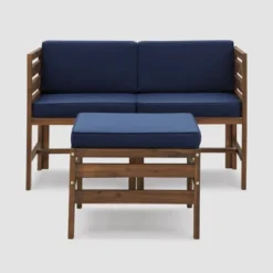 3pc Modular Acacia Wood Patio Chat Set With Cushions - Saracina Home 25 3pc Modular Acacia Wood Patio Chat Set With Cushions - Saracina Home -Sunnydaze Decor Store GUEST 52b769b2 601c 4a9b 998b 9ea4cc3064c7