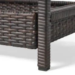 Savona Wicker Outdoor Serving Cart - Brown - Christopher Knight Home -Sunnydaze Decor Store GUEST 53586886 689f 4592 9094 a8962a3a97f5