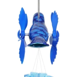 24" Metal Bird Spinning Wings Wind Chime Blue - Exhart 11 24" Metal Bird Spinning Wings Wind Chime Blue - Exhart -Sunnydaze Decor Store GUEST 539f8391 d9b7 49ba bea5 ba5ac480f413
