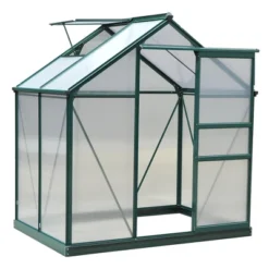 Outsunny Walk-in Plant Greenhouse For Backyard/Outdoor Use With Window And Door, Aluminum Frame, PC Board 20 Outsunny Walk-in Plant Greenhouse For Backyard/Outdoor Use With Window And Door, Aluminum Frame, PC Board -Sunnydaze Decor Store GUEST 53f4d550 0753 4028 9b25 3f19d6ccc1b1
