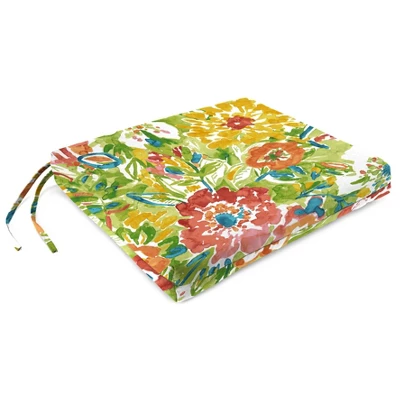 Outdoor Set Of 2 French Edge Seat Cushions - Jordan Manufacturing 4 Outdoor Set Of 2 French Edge Seat Cushions - Jordan Manufacturing - Image 2