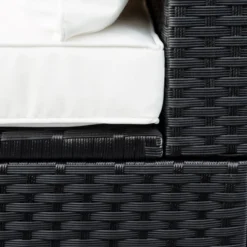 9pc Wicker Patio Set With Cushions - Black/Beige - GODEER -Sunnydaze Decor Store GUEST 5483dda1 d96d 40a0 88e4 5d3f6480c140