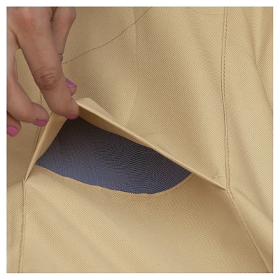 Veranda Medium Square Patio Table And 4 Chairs Cover - Light Pebble - Classic Accessories 4 Veranda Medium Square Patio Table And 4 Chairs Cover - Light Pebble - Classic Accessories - Image 2