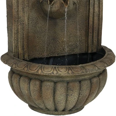 Sunnydaze Decor Sunnydaze 27"H Solar-Powered Polystone Florence Outdoor Wall-Mount Water Fountain 5 Sunnydaze Decor Sunnydaze 27"H Solar-Powered Polystone Florence Outdoor Wall-Mount Water Fountain - Image 3