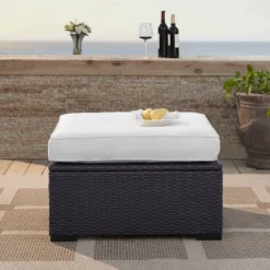 Biscayne Outdoor Wicker Ottoman - White - Crosley 10 Biscayne Outdoor Wicker Ottoman - White - Crosley -Sunnydaze Decor Store GUEST 56b39b71 de8d 4350 b5e6 959dfd5cf2cc