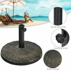 Tangkula 18" Patio Resin Umbrella Base, 24 LBS Outdoor Heavy Duty Round Umbrella Base 13 Tangkula 18" Patio Resin Umbrella Base, 24 LBS Outdoor Heavy Duty Round Umbrella Base -Sunnydaze Decor Store GUEST 5744dcd1 4e69 48cd 8177 5b234f340b2a