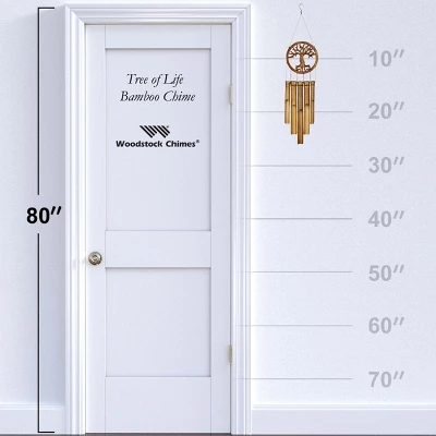 Woodstock Wind Chimes Asli Arts® Collection, Tree Of Life Bamboo Chime, 26'' Wind Chime CTOL 5 Woodstock Wind Chimes Asli Arts® Collection, Tree Of Life Bamboo Chime, 26'' Wind Chime CTOL - Image 3