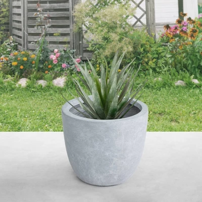 12" X 14" Kante Lightweight Modern Outdoor Planter Slate Gray - Rosemead Home & Garden, Inc. 3 12" X 14" Kante Lightweight Modern Outdoor Planter Slate Gray - Rosemead Home & Garden, Inc.