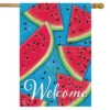 Watermelon Welcome Summer House Flag 28" X 40" Briarwood Lane -Sunnydaze Decor Store GUEST 596f0497 2c24 402e 97eb 2ecde6ccb60b