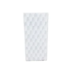 27.6" Square Concrete/Fiberglass Elegant Retro Indoor/Outdoor Planter Pure White - Rosemead Home & Garden, Inc. -Sunnydaze Decor Store GUEST 5a53843a 8227 402d 9cb4 b6a21b0653f2