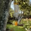 Woodstock Wind Chimes Signature Collection, Chimes Of Olympos, 36'' Silver Wind Chime OWS