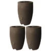 Algreen Athena 50 Gallon Plastic Outdoor Rain Barrel With Brass Spigot And Screen Guard For Rain Water Collection And Storage, Brownstone (3 Pack) 1 Algreen Athena 50 Gallon Plastic Outdoor Rain Barrel With Brass Spigot And Screen Guard For Rain Water Collection And Storage, Brownstone (3 Pack) -Sunnydaze Decor Store GUEST 5bc095e9 5499 4881 891f b52ff9c81fd5