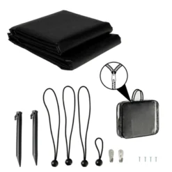 Costway 9' X 7'RV Awning Side Shade Black Mesh Screen Sunshade With Complete Kits -Sunnydaze Decor Store GUEST 5d1aa3a0 8e0d 4e20 ab0b 01b4c9c894e8