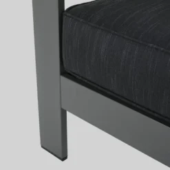 Cape Coral 5pc Aluminum Sofa Set With Cushions - Dark Gray - Christopher Knight Home -Sunnydaze Decor Store GUEST 5d218093 68ad 4c4f 9c64 259fe7836649