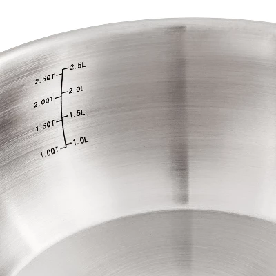 BergHOFF Belly Shape 18/10 Stainless Steel Sauce Pan With Stainless Steel Lid 5 BergHOFF Belly Shape 18/10 Stainless Steel Sauce Pan With Stainless Steel Lid - Image 3