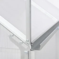 Outsunny Polycarbonate Greenhouse With Aluminum Frame, Walk-in Garden Greenhouse Kit With Adjustable Roof Vent, Rain Gutter And Sliding Door For Winter, Silver 12 Outsunny Polycarbonate Greenhouse With Aluminum Frame, Walk-in Garden Greenhouse Kit With Adjustable Roof Vent, Rain Gutter And Sliding Door For Winter, Silver -Sunnydaze Decor Store GUEST 5e08a776 6309 4762 ba3e 3b6de602af78